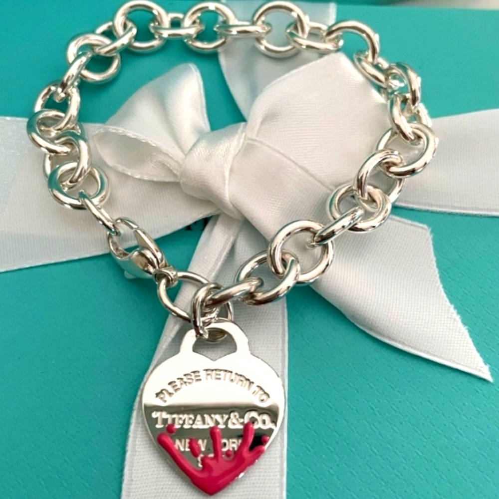 Tiffany pink splash bracelet